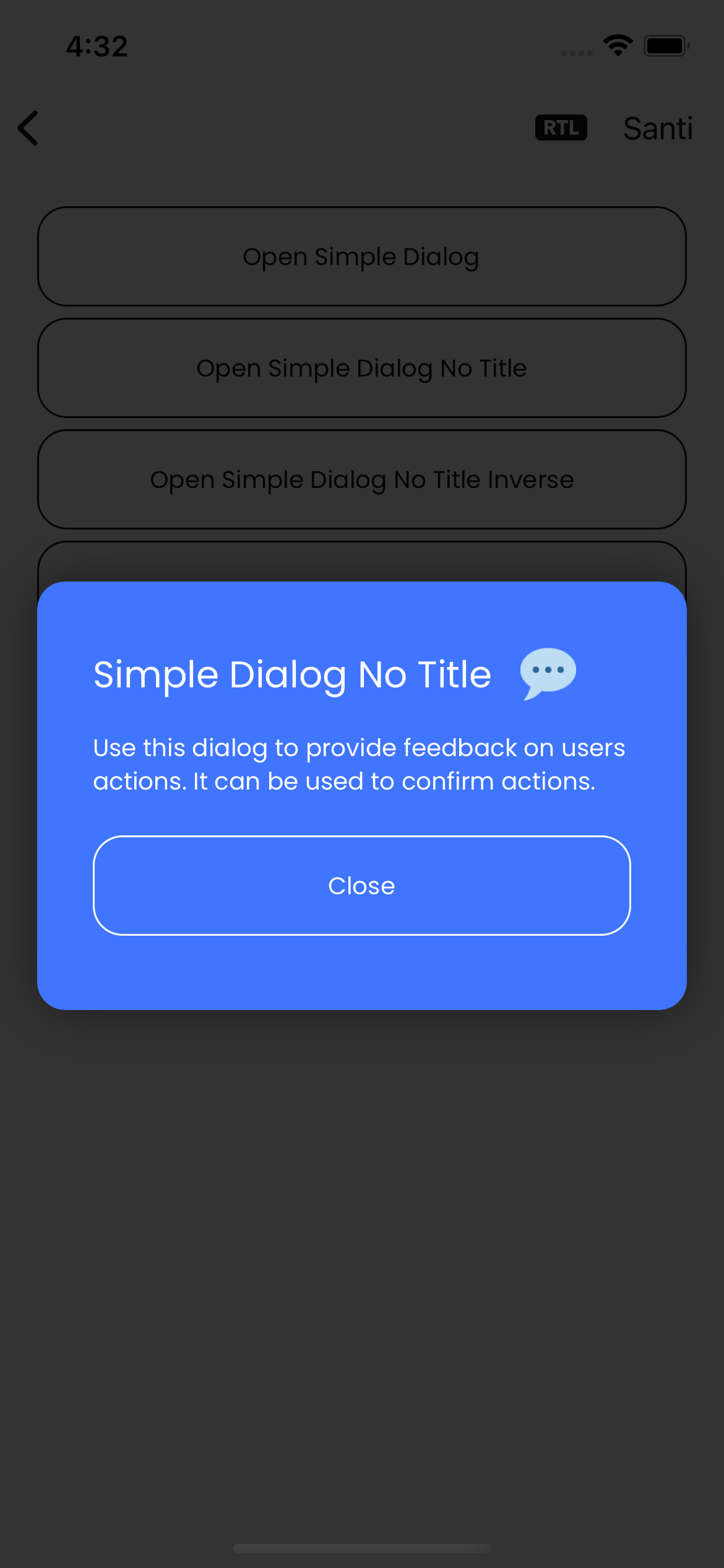Simple Dialog Inverse